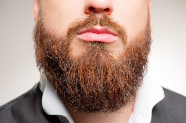 Bottom of a man's face with full beard