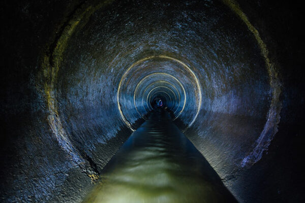 Inside of a sewer