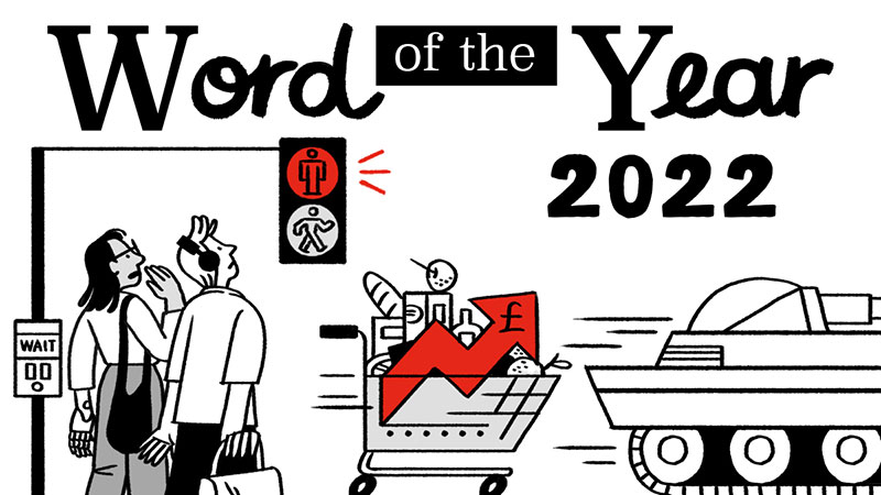 graphic showing collins word of the year